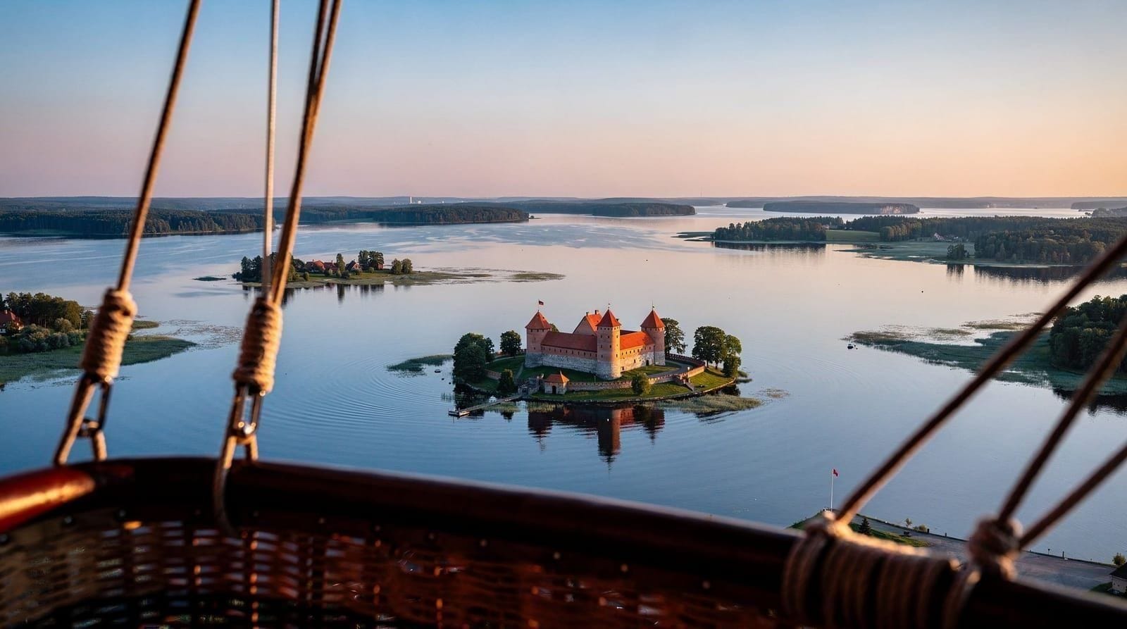 Vilnius: Hot air balloon flight vilnius or trakai