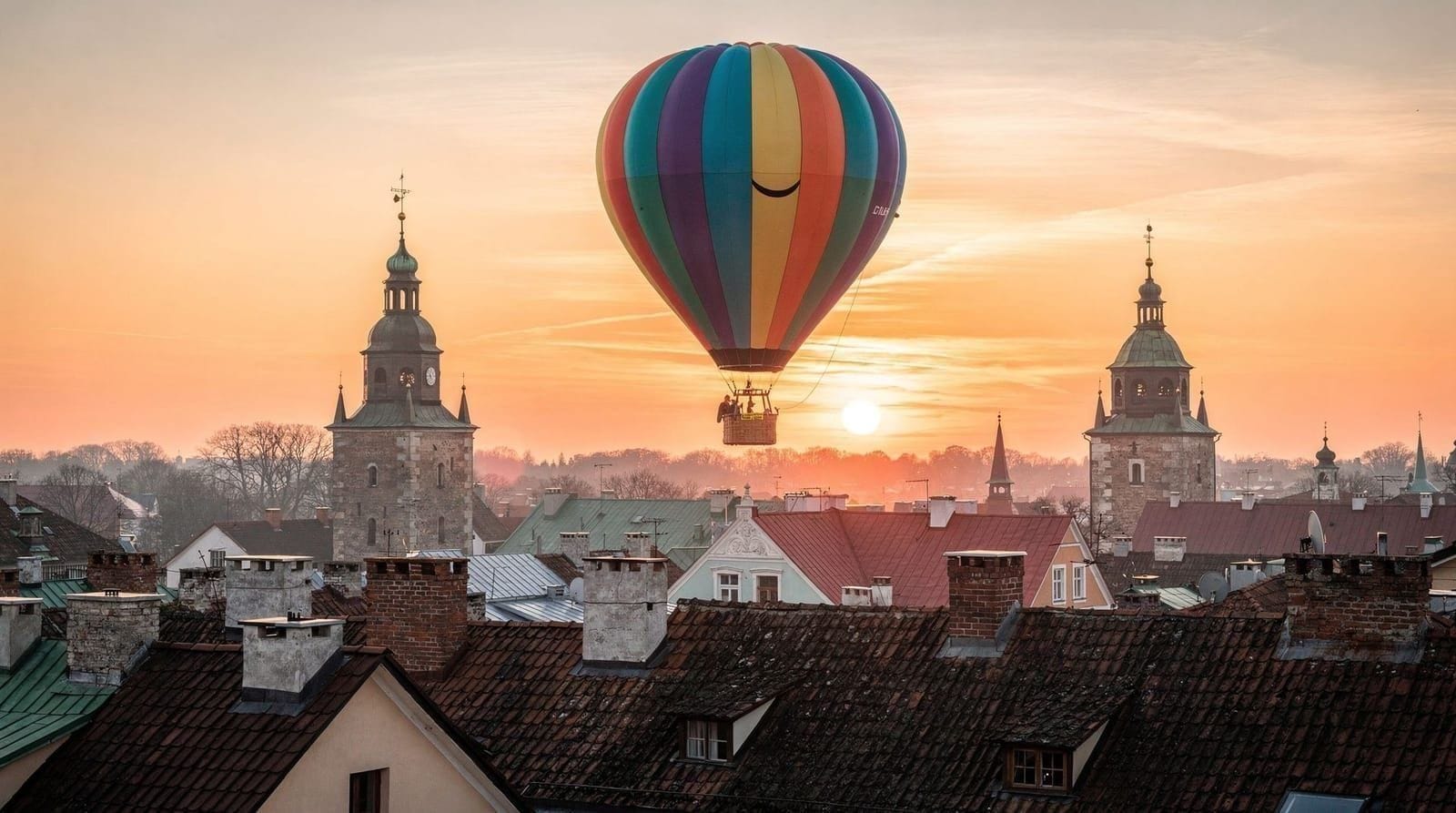 Vilnius: Hot air balloon ride hotel transfer